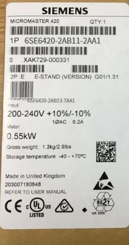 NEW Siemens 6SE6 420-2AB11-2AA1 6SE6420-2AB11-2AA1