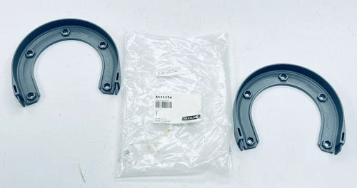 FLEXLINK 5043876 / 5111174 ALUMINUM SPARE CHAIN / BELT GUIDE L + R U-SHAPE