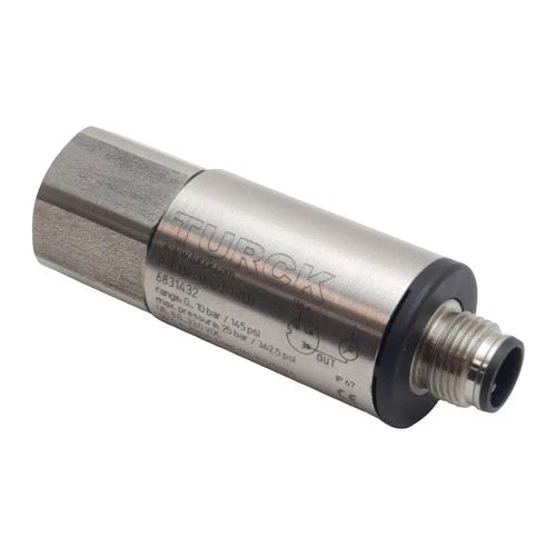 Turck PT010R-11-LI3-H1131 Pressure Transmitter, 4-20mA Out, 0-10bar, 3-Pin M12
