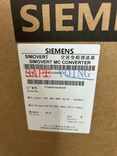 1PCS NEW SIEMENS Main Drive 6SE7027-2TD61-Z Z=G93