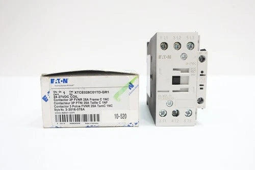 Eaton XTCE025C01TD-GR1 Ac Contactor 40a Amp 15hp 24-27v-dc