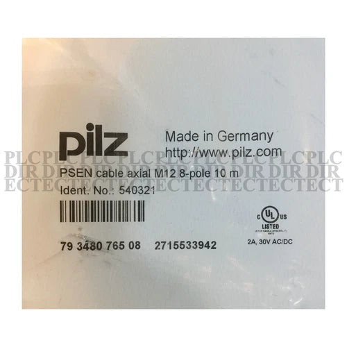 New PILZ 540321 Programming Cable PSEN M12/8P