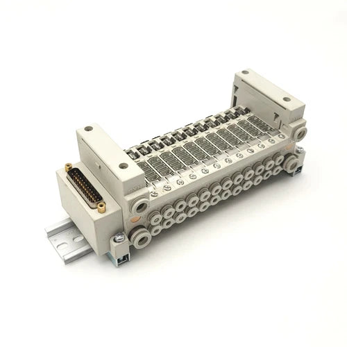 SMC VV5Q11-12C4FU0-DN-X50US Plug-In Base Mount Manifold 12-Position 25-Pin DSub