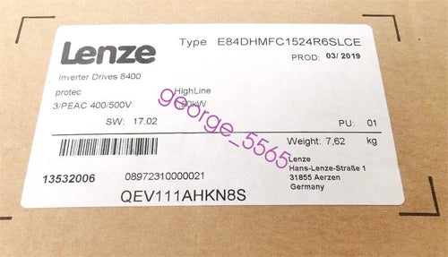 Lenze E84DHMFC1524R6SLCE inverter New IN box via DHL/FEDEX