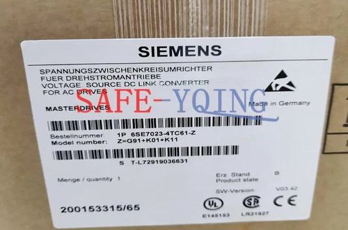 1PCS NEW SIEMENS MAIN DRIVE 6SE7023-4TC61-Z Z=G91+K01+K11