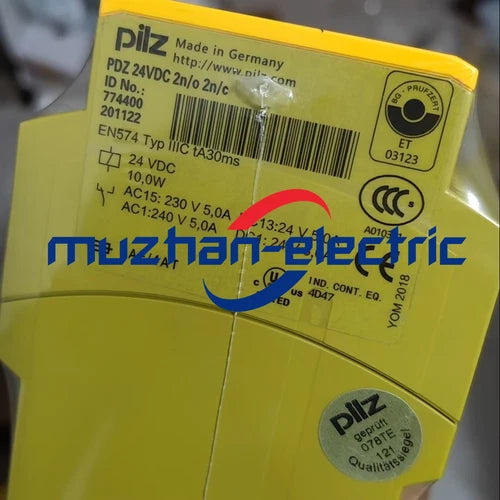 ONE NEW PILZ Safety Relay PDZ 24VDC 2N/O 2N/C 774400 Free Shipping DHL/Fedex