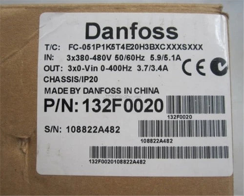 1Pc New Danfoss FC051P1K5T4E20H3BXCXXXSXXX 132F0020 li