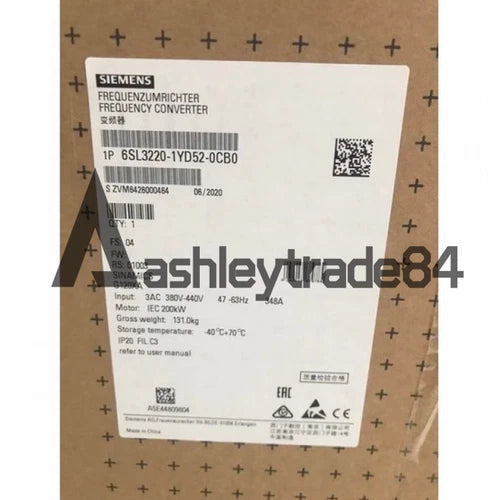 1PCS New Siemens inverter 6SL3220-1YD52-0CB0
