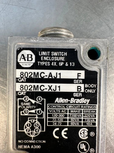 Allen Bradley 802MC-AJ1 /F With  802MC-AX / Operador Head (5E-27)