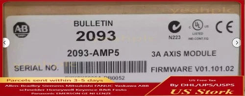 Allen Bradley 2093-AMP5 / A Kinetix 2000 Multi-Axis Servo Drive Axis US Free Tax