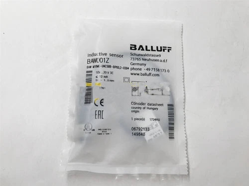 One New BALLUFF BAW M18ME-UAC50B-BP00,2-GS04 Proximity Switch