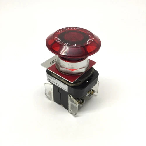 Allen Bradley 800T-FXQ10RA1 Illuminated Emergency E-Stop Push-Pull Button 120V
