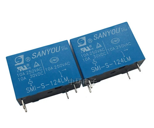 10PCS NEW SANYOU SMI-S-124LM SMIS124LM 24V RELAYS BRAND