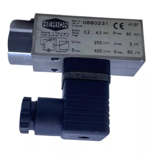 Herion 0880231 Druckschalter 0,2...4,0 bar 250V 400VA Pmax 80bar Druckschalter