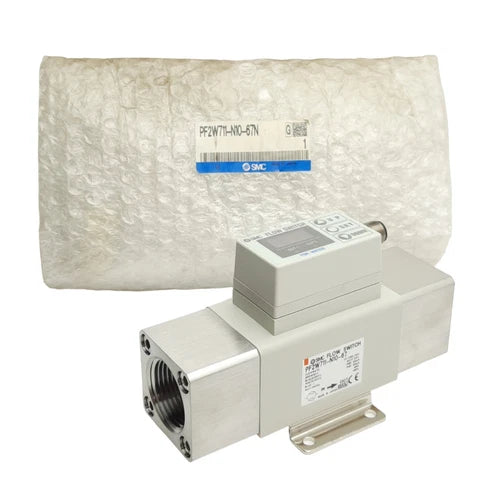 SMC PF2W711-N10-67N Digital Flow Switch For Water, 10-100L/Min, 2-PNP, 1in NPT