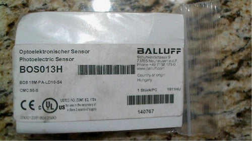 BALLUFF BOS013H PHOTOELECTRIC SENSOR- FREE SHIPPING