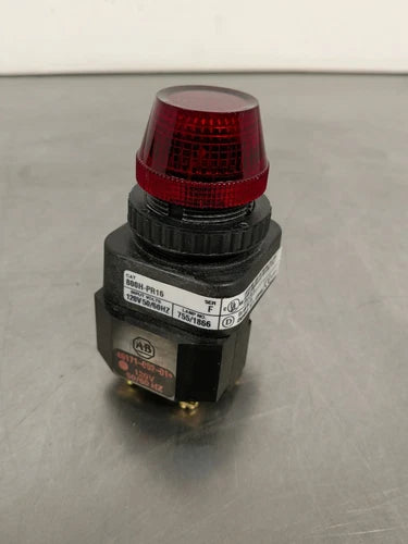 Allen Bradley 800H-PR16 Ser F contact block with Red Light 4A