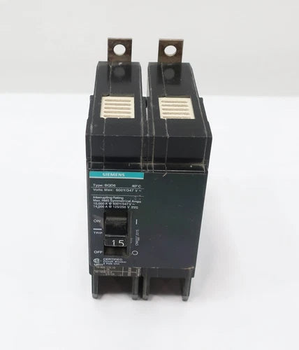 Siemens BQD6215 Miniature Circuit Breaker 15a  2p