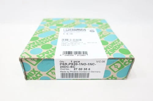 Phoenix Contact PSR-PS20-1NO-1NC-24DC-SC Safety Coupling Relay