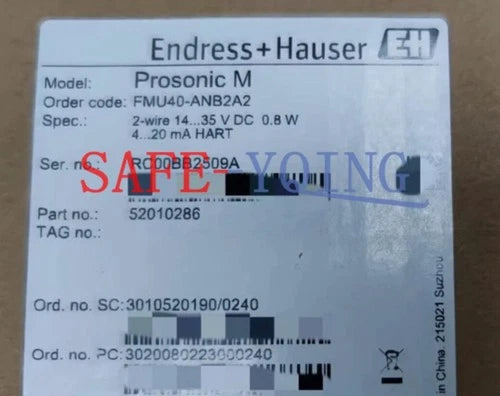 1PCS New ENDRESS+HAUSER FMU40-ANB2A2 Ultrasonic Level Meter