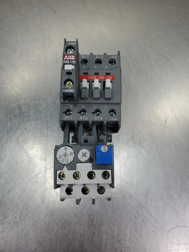 ABB A26-30-10 45A Contactor w/A26S-84S10 & CA5-10 Auxiliary Contactors.    4A-43