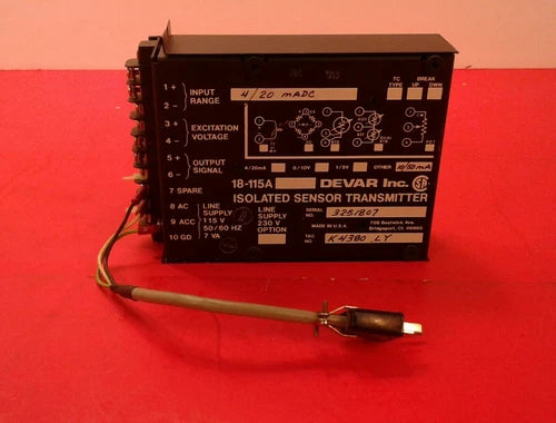 DEVAR 18-115A ISOLATED SENSOR TRANSMITTER  5B