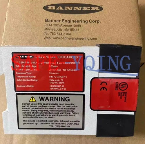 One Banner UM-FA-11A Safety Relay New