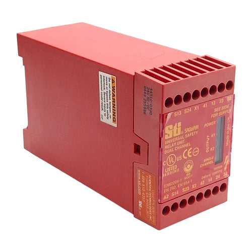 Omron 44510-0330 Sti SR06AM Safety Monitoring Relay, 3NO+1NC Aux, 24VAC/DC