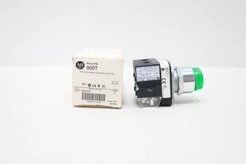 Allen Bradley 800T-QBH2R Momentary Pushbutton 12-130vdc/vac Green
