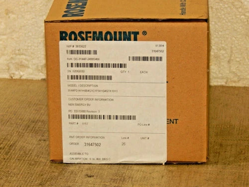 Rosemount  Model.  3144PD1A1K6B4G1C1F5A1Q4QTK1011 / Item. OC-3144P-24865466