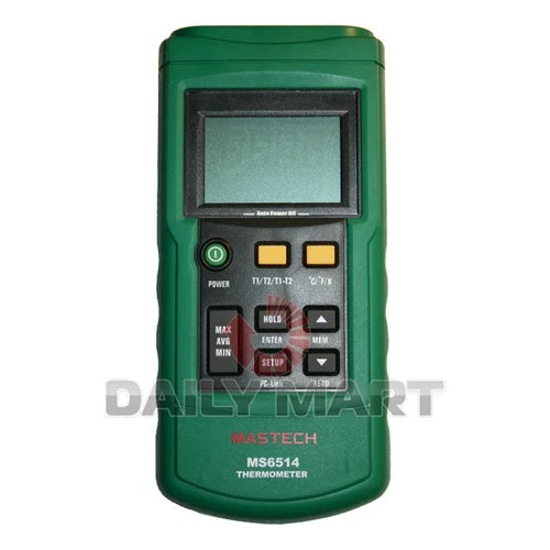 New In Box MASTECH MS6514 Dual Channel Thermometer