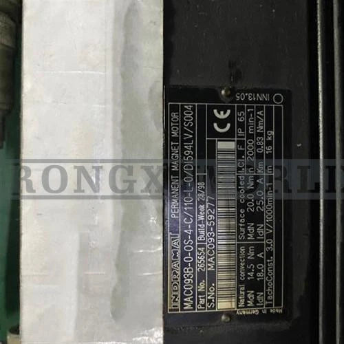 1PC for Indramat Servo motor MAC093B-0-0S-4-C/110-L-0/DI594LV/S004 USED