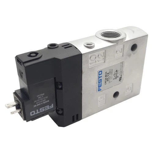 Festo CPE24-M1H-3OL-3/8 Solenoid Valve, 3/2-Way NO, 2.5-10bar, G3/8, 24VDC Coil