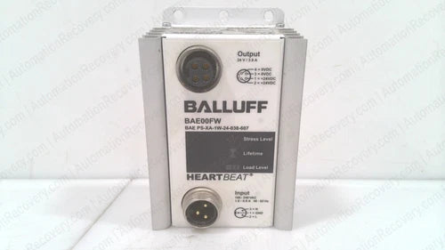BALLUFF BAE00FW, HEARTBEAT POWER SUPPLY UNIT, BAE PS-XA-1W-24-038-607 #330298