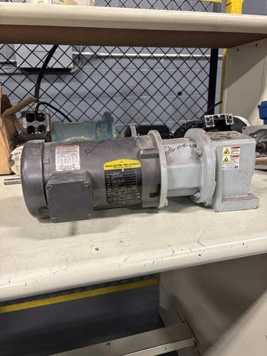 Baldor VM3546T Motor 1725RPM W/ Stober C002N0063MR160/140 Gear Reducer USED