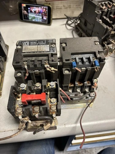 8736SB04 Square D Size 0 Reversing Starter 120V Coil USED
