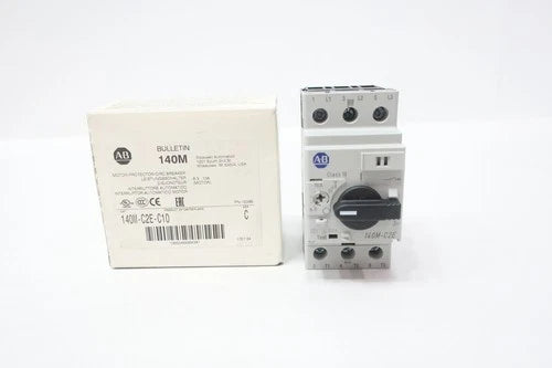Allen Bradley 140M-C2E-C10 Motor Protector Circuit Breaker Ser C 6.3-10a 7.5hp