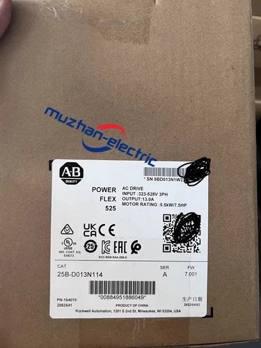1PC  25B-D013N104 2023 SERAAllen Bradley PowerFlex 525 5.5kW 7.5Hp AC Drive