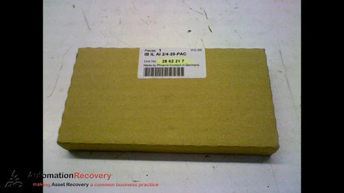 PHOENIX CONTACT IB IL AI 2/4-20-PAC INLINE TERMINAL, NEW #162743