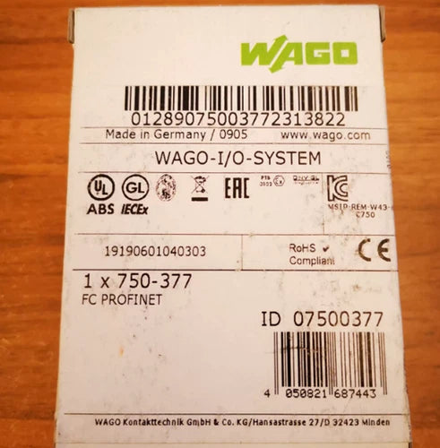 NEW Wago 750-377 Buscoupler Devicenet Module
