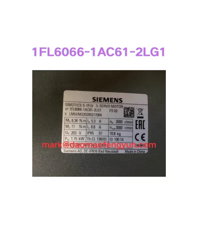 1FL6066-1AC61-2LG1 New  SIMOTICS S-1FL6, SH65, TTL, brake, Fast Shipping, DHL/FE