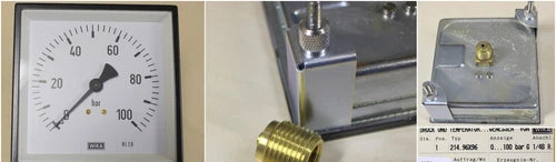 WIKA Pr?zisionsmanometer 214.96x96 0/100bar - Kl. 1,6 - E-NR. 9850112