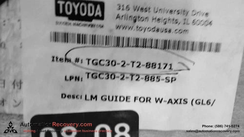 TOYODA TGC30-2-T2-88171 LM GUIDE FOR W-AXIS, NEW #118744