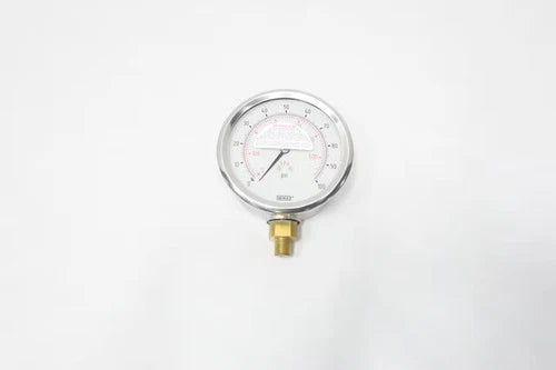Wika 4280075 Pressure Gauge 4in 0-100psi 1/4in Npt