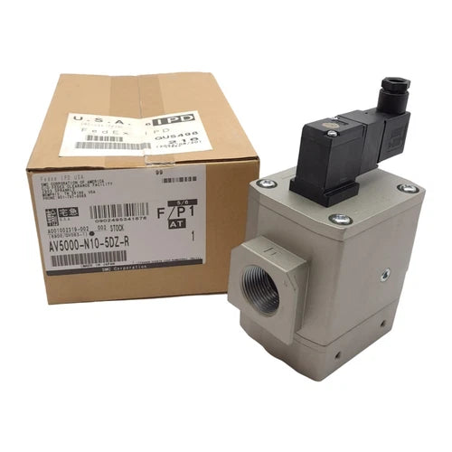 SMC AV5000-N10-5DZ-R Soft Start-Up Valve, 1in NPT, 0.2-1.0MPa, 24VDC Coil