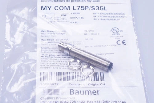 BAUMER My Com L75p/S35l Pr?zisionsschalter Emballage D'Origine, Neuf