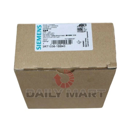 New In Box SIEMENS 3RT1036-1BB40 Contactor DC24V