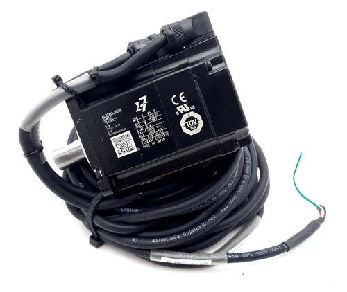 Yaskawa SGM7J-04AFA21 AC Servo Motor 3 Phase 200VAC 2.5A, 1.27Nm 3000 1/min