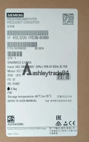 1PCS NEW Siemens Inverter 11KW 6SL3220-1YD26-0UB0 6SL3 220-1YD26-0UB0