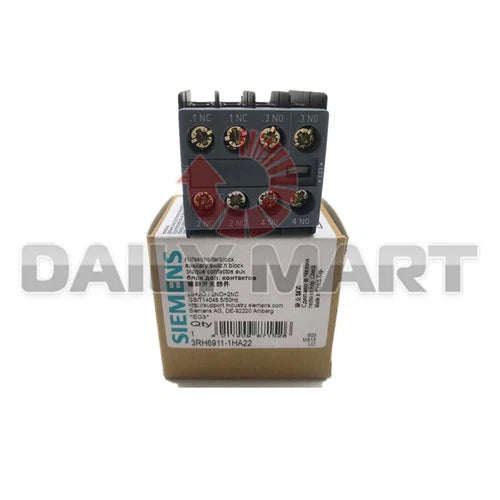 New In Box SIEMENS 3RH6911-1HA22 Auxiliary Contactor